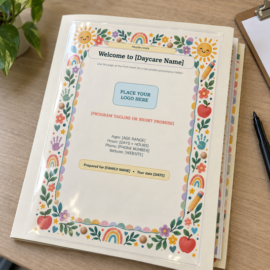 Daycare Tour & Welcome Folder