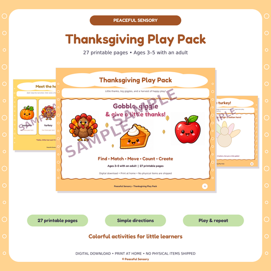 Thanksgiving Play Pack