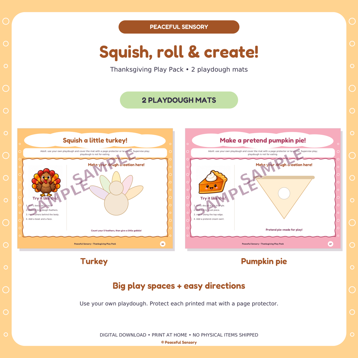 Thanksgiving Play Pack